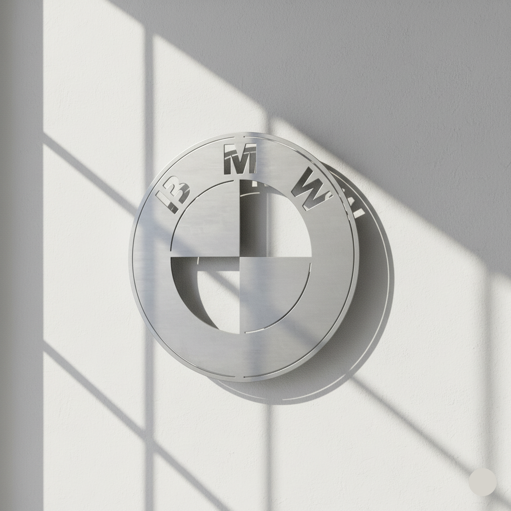 Premium BMW Logo Metal Wall Art