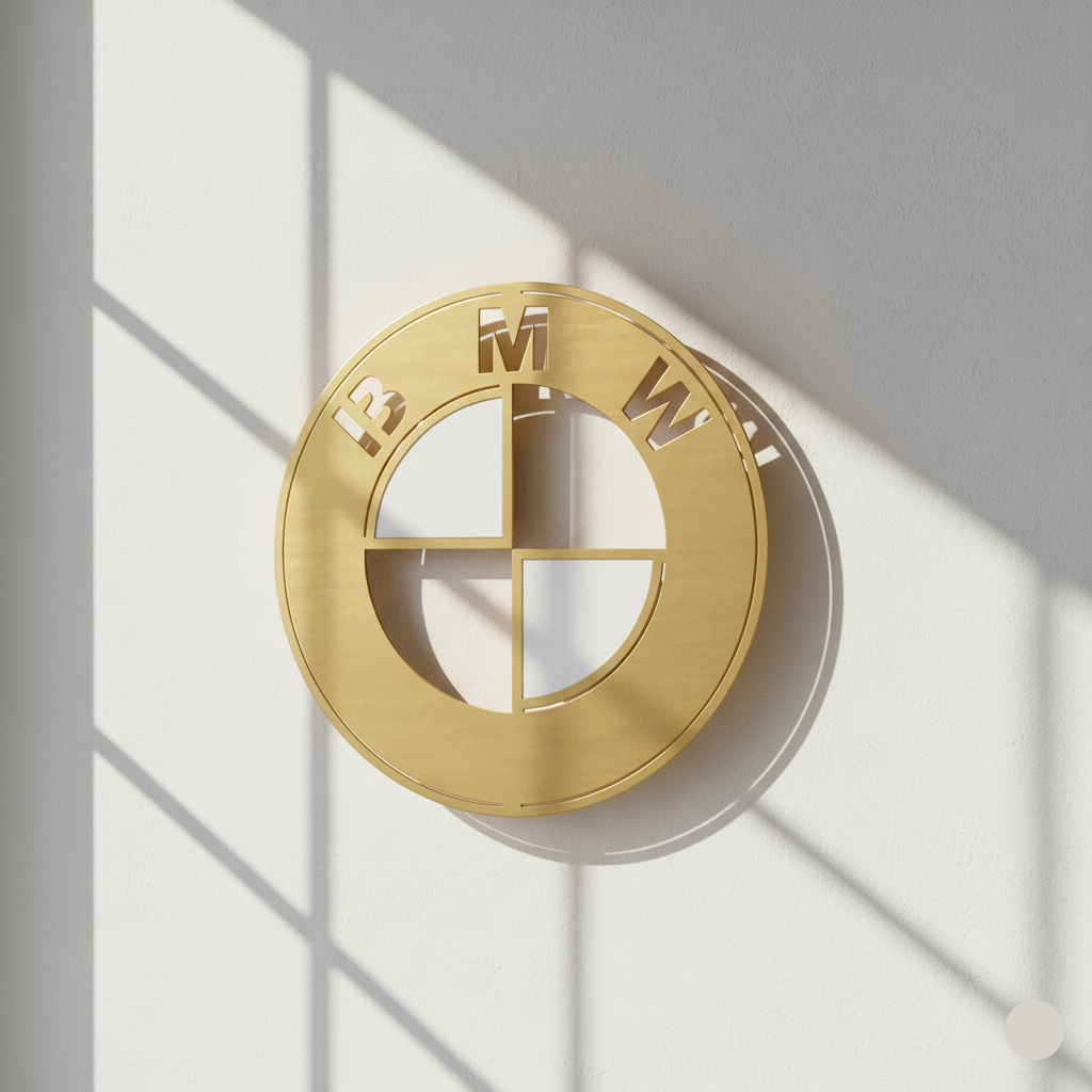 Premium BMW Logo Metal Wall Art