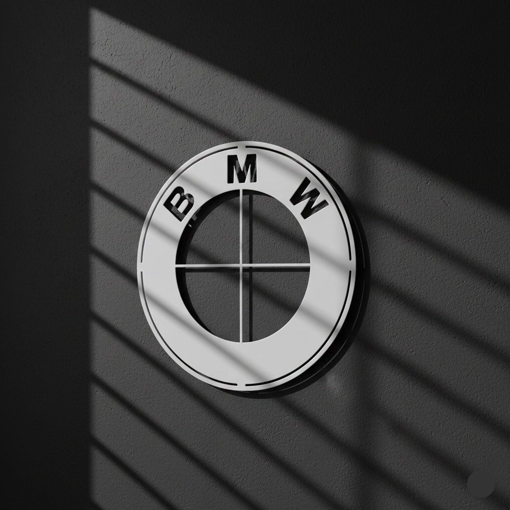 Premium BMW Logo Metal Wall Art