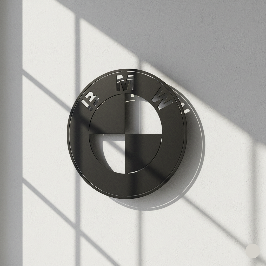 Premium BMW Logo Metal Wall Art