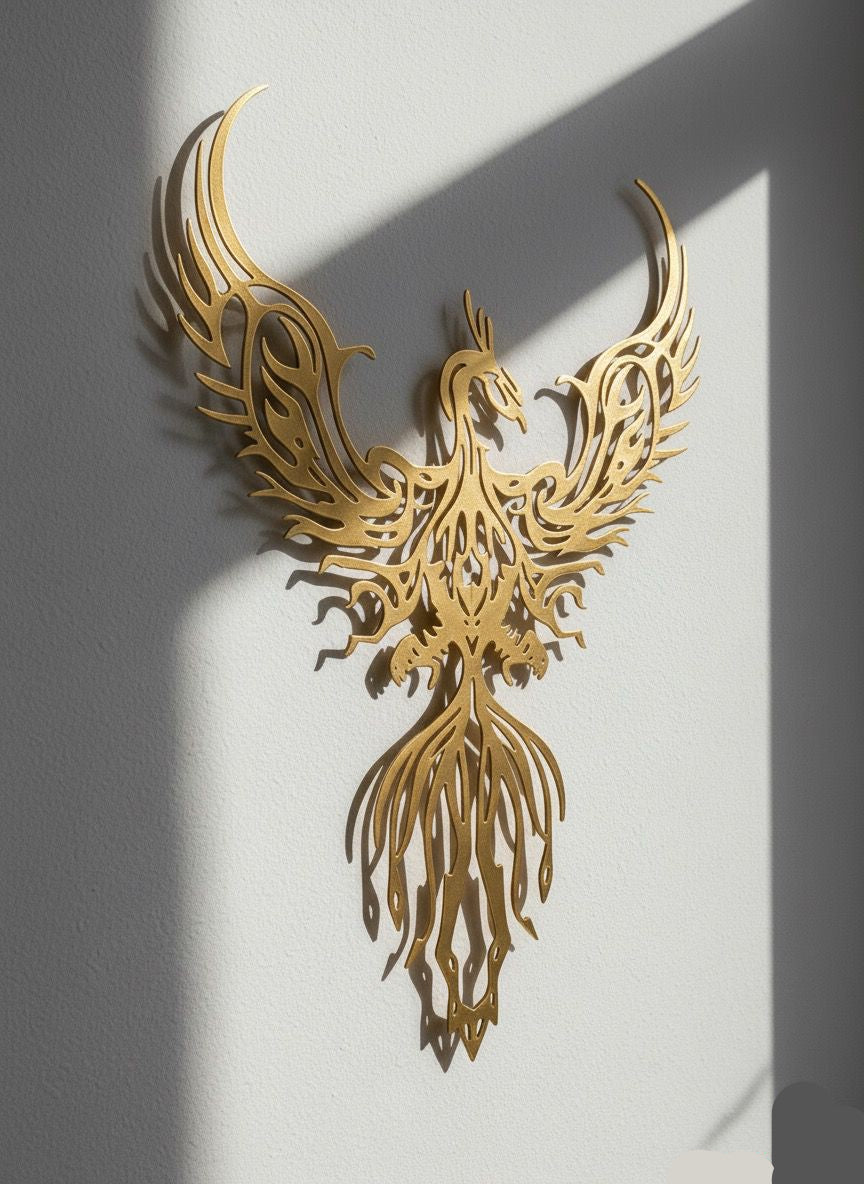Premium Phoenix Metal Wall Art