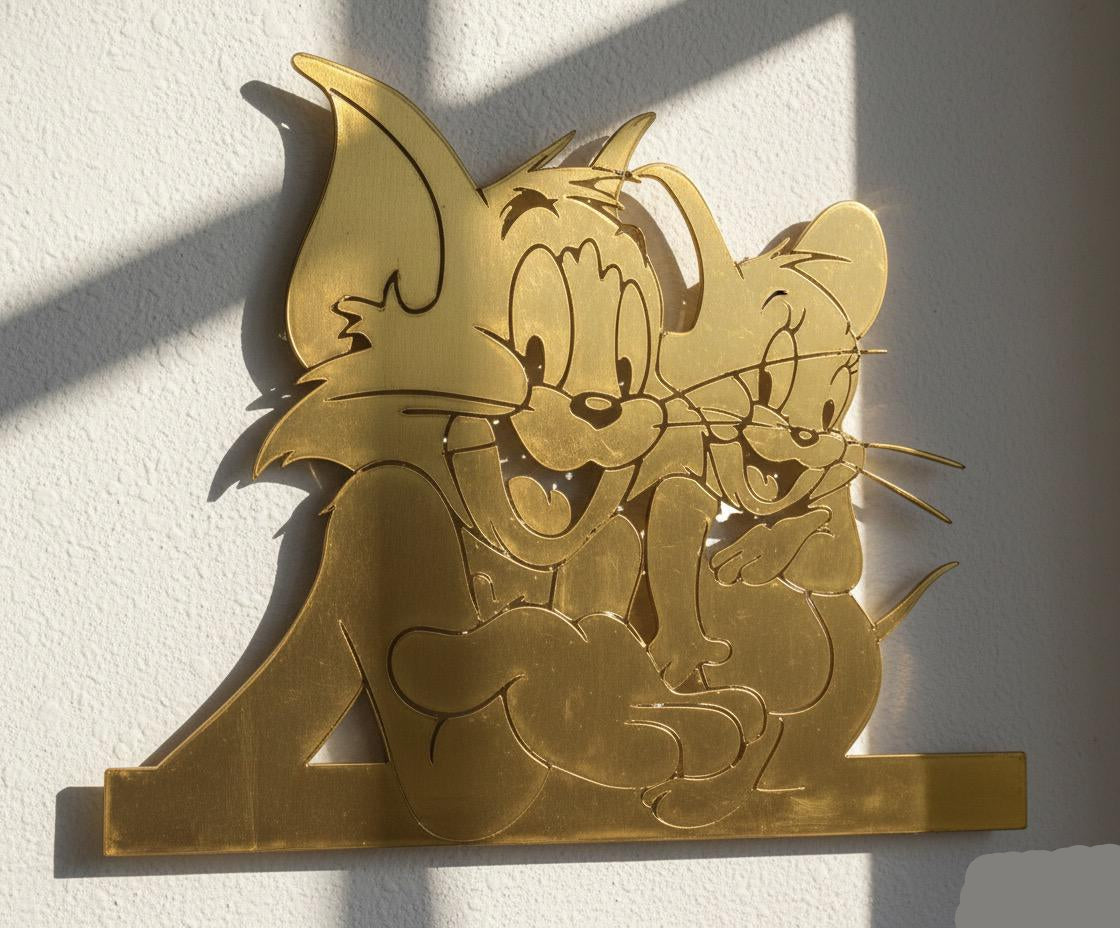 Premium Tom and Jerry Metal Wall Decor