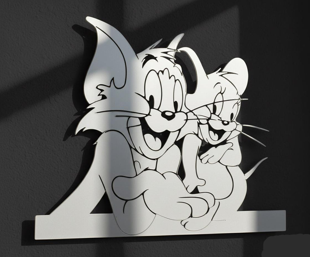 Premium Tom and Jerry Metal Wall Decor