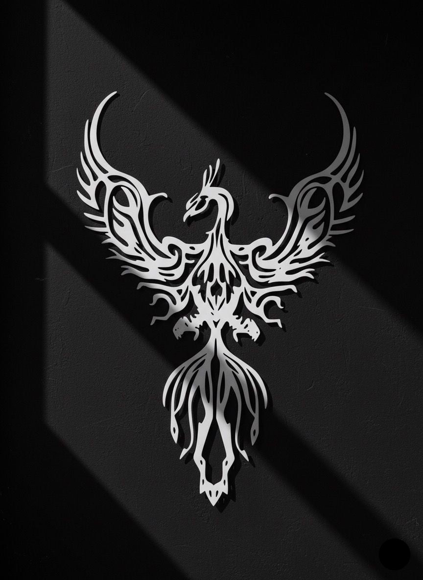 Premium Phoenix Metal Wall Art