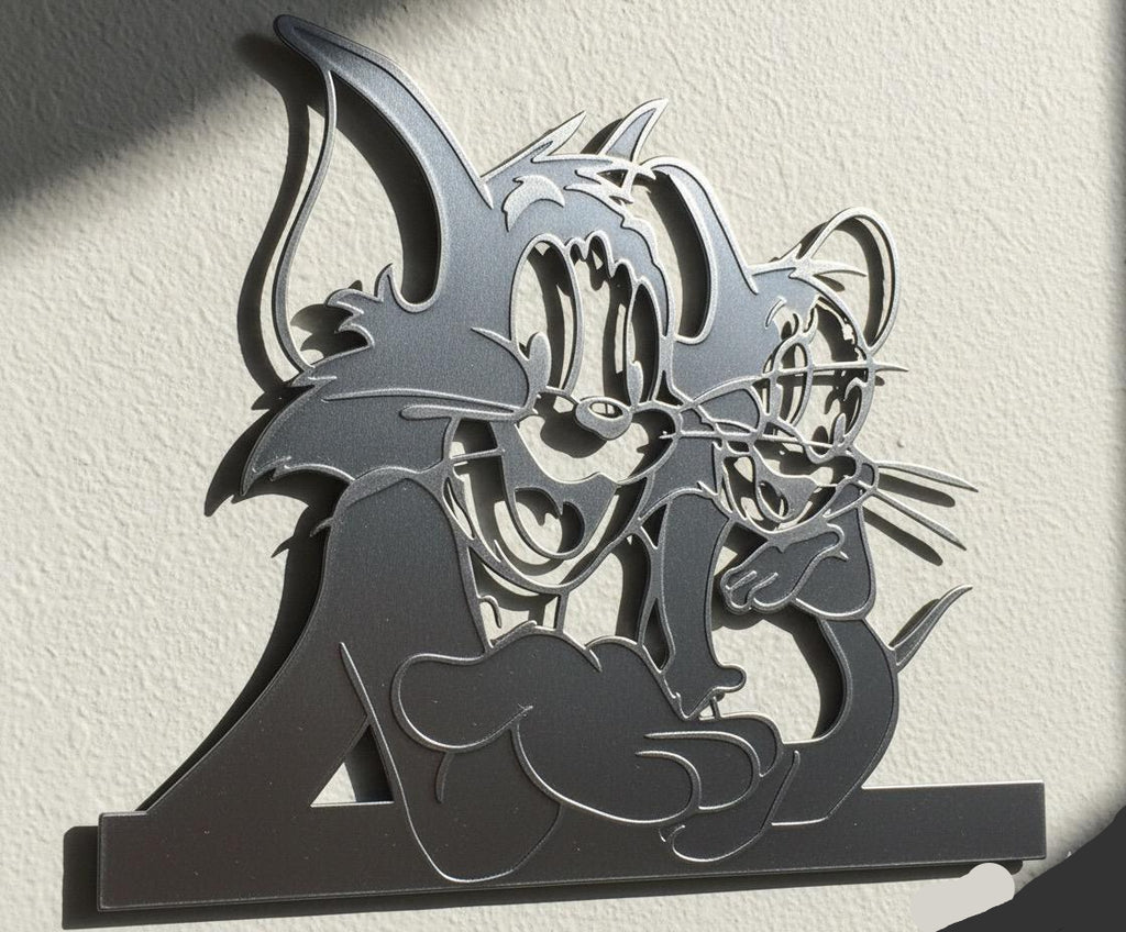 Premium Tom and Jerry Metal Wall Decor