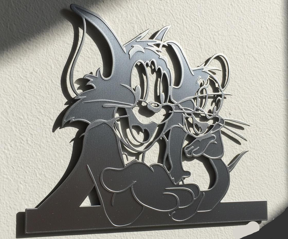 Premium Tom and Jerry Metal Wall Decor