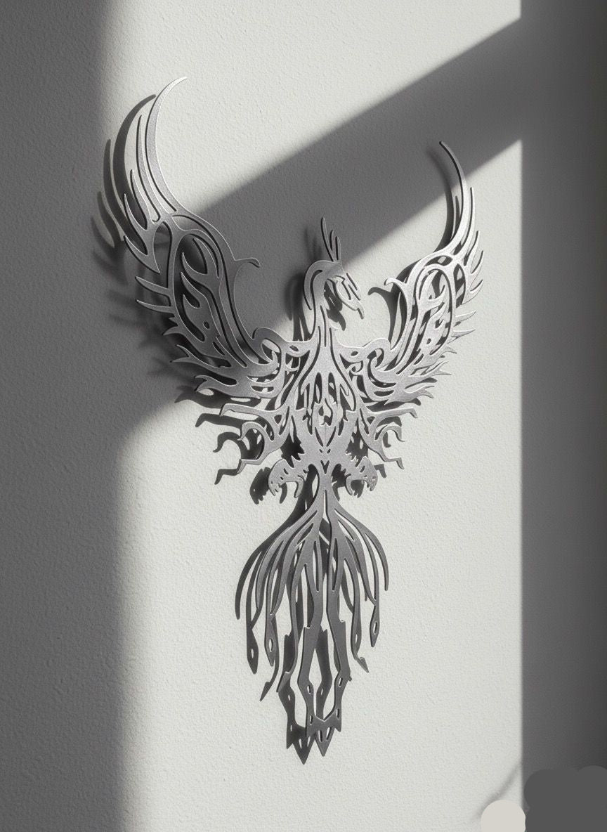Premium Phoenix Metal Wall Art