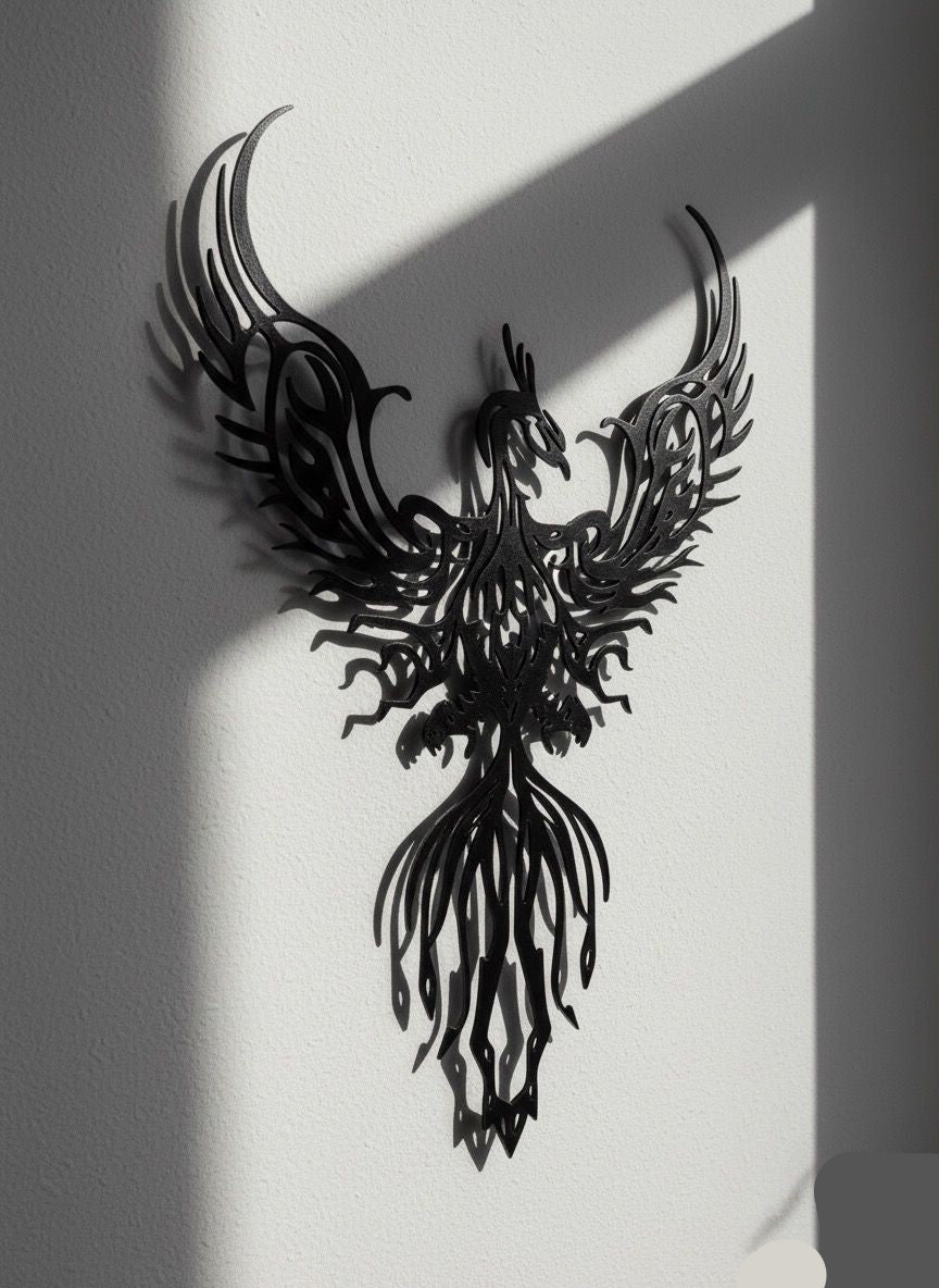 Premium Phoenix Metal Wall Art