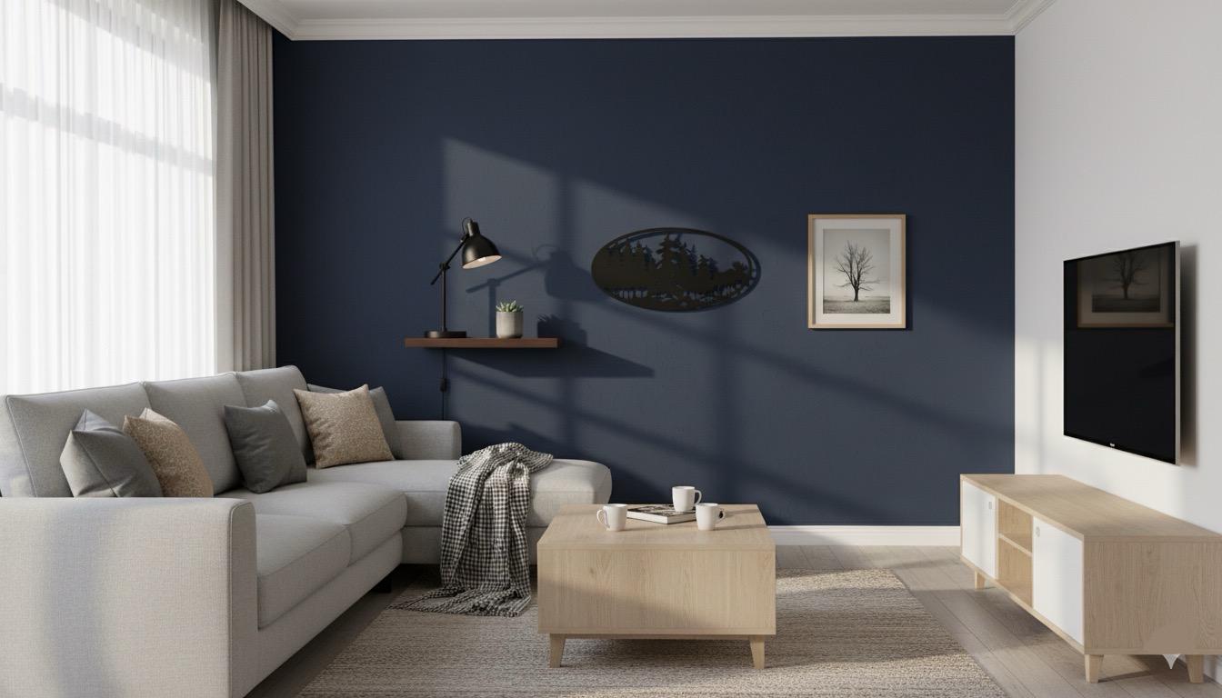 Premium Pine Forest & Moose Silhouette Metal Wall Art