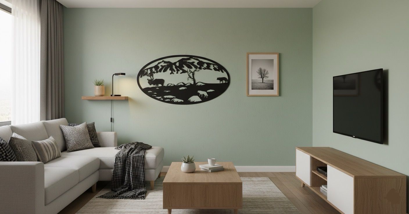 Premium Mountain & Wildlife Metal Wall Decor