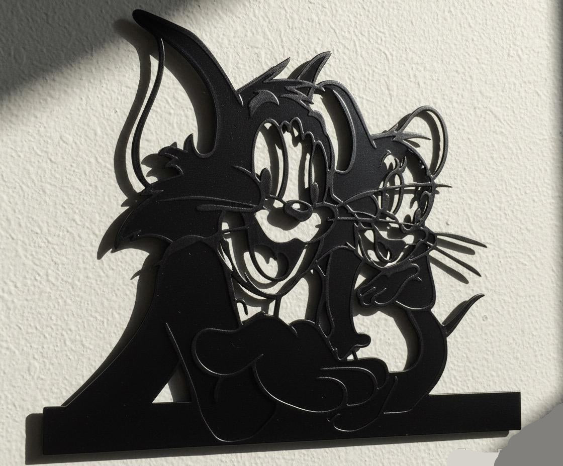 Premium Tom and Jerry Metal Wall Decor