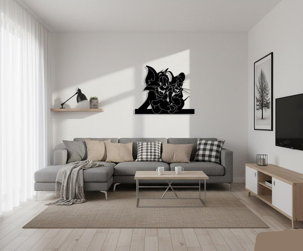 Premium Tom and Jerry Metal Wall Decor