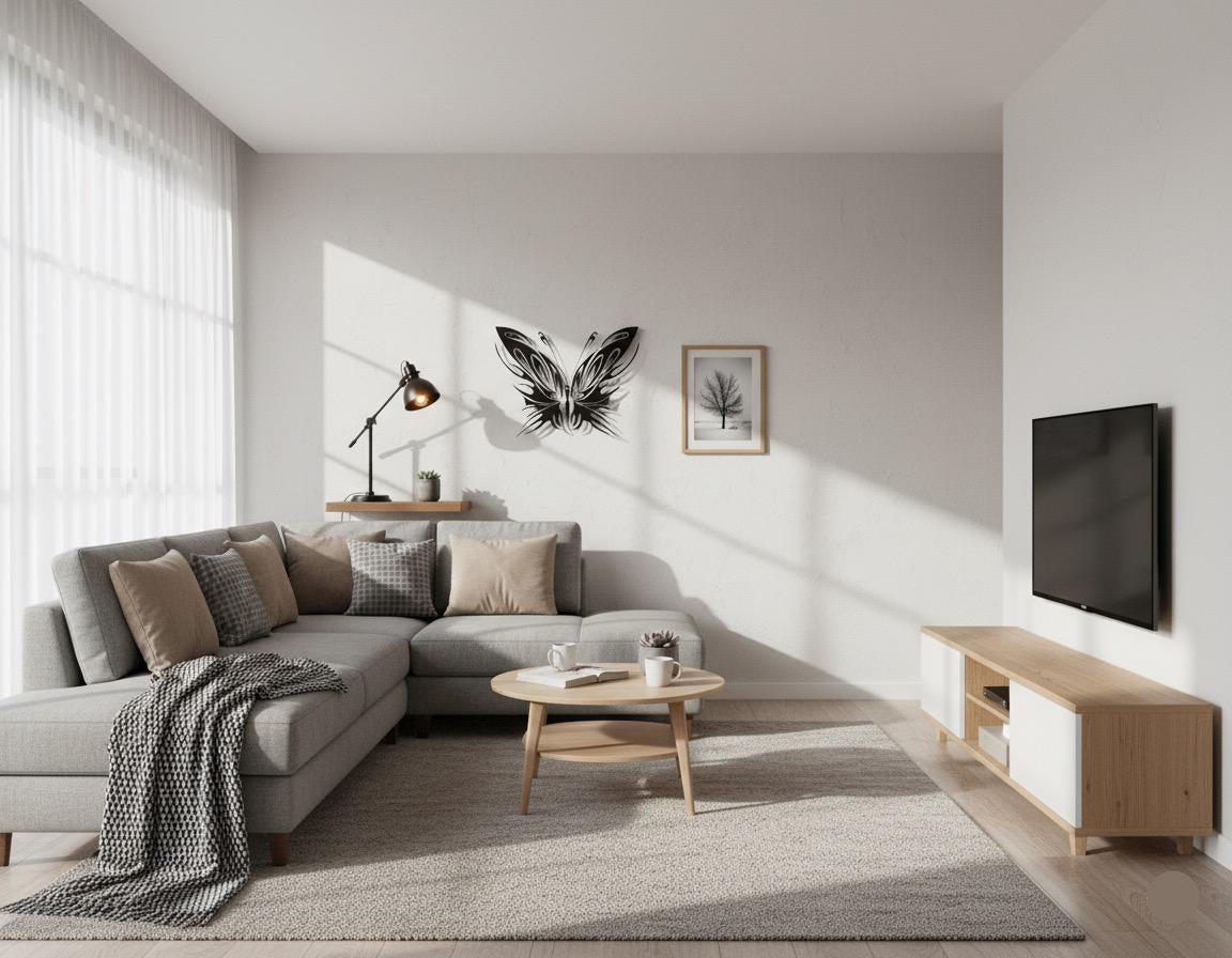 Premium Tribal Butterfly Metal Wall Decor